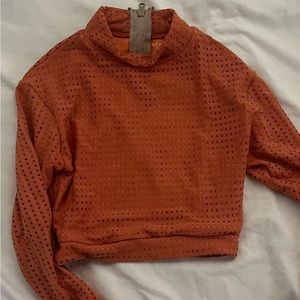 ACACIA LONG SLEEVE MESH TOP